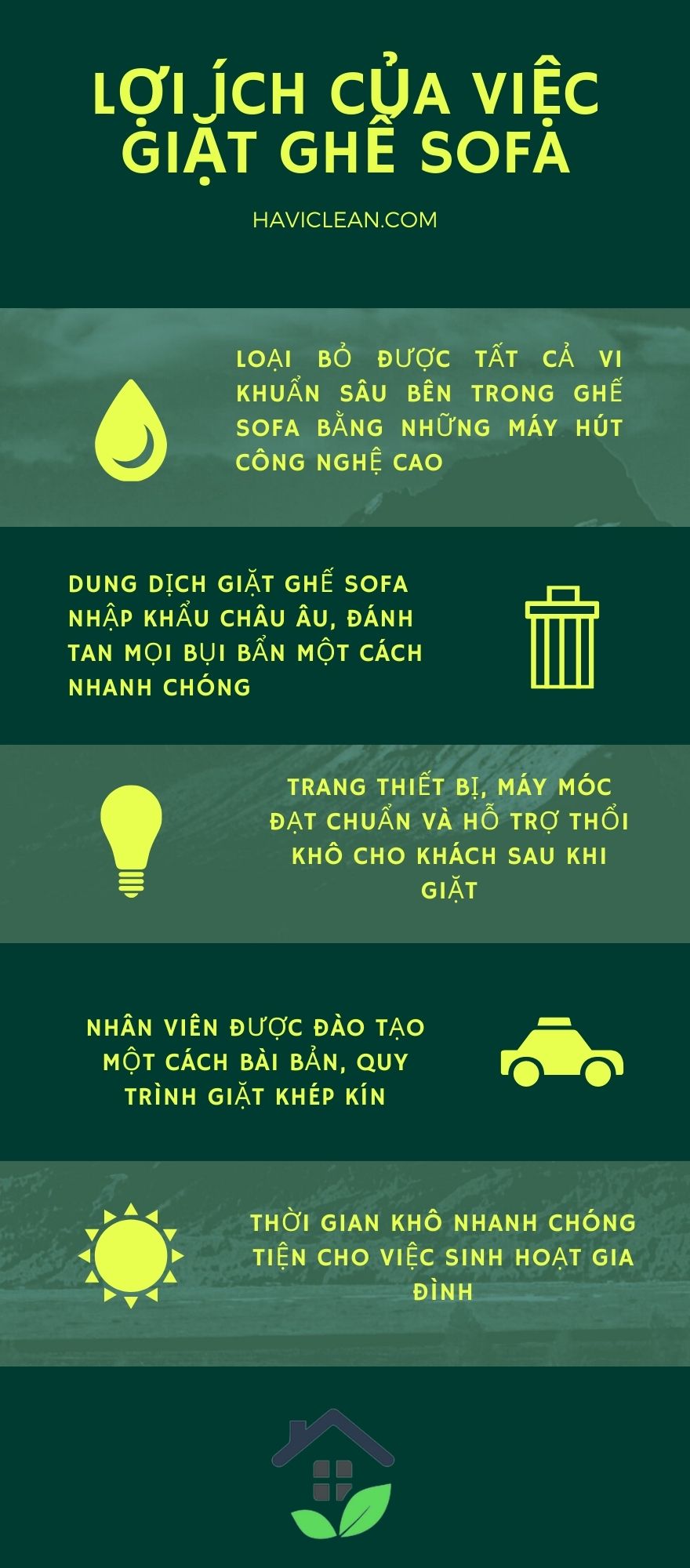 Dịch vụ giặt ghế sofa các chất liệu chuyên nghiệp, giá rẻ tại Đà Nẵng